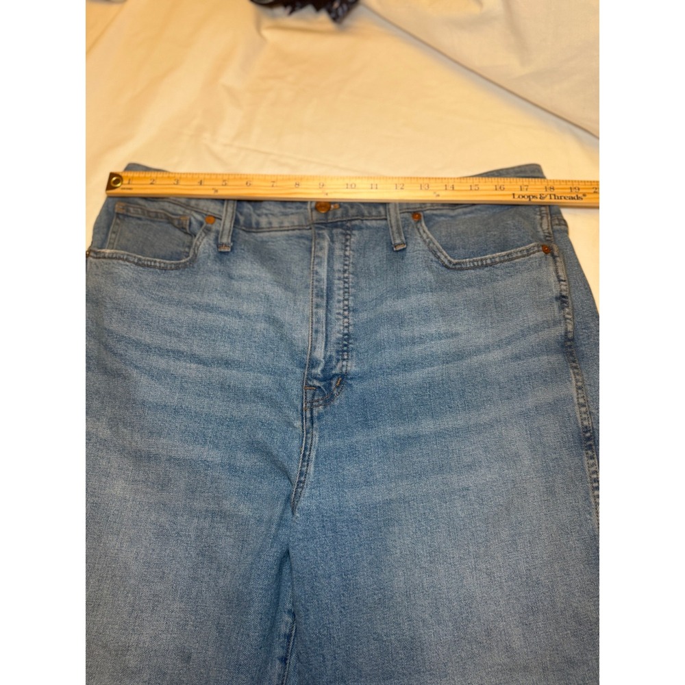 Madewell 11 High-Rise Flare Jeans Blue Denim Size 33 Womens - Picture 8 of 11